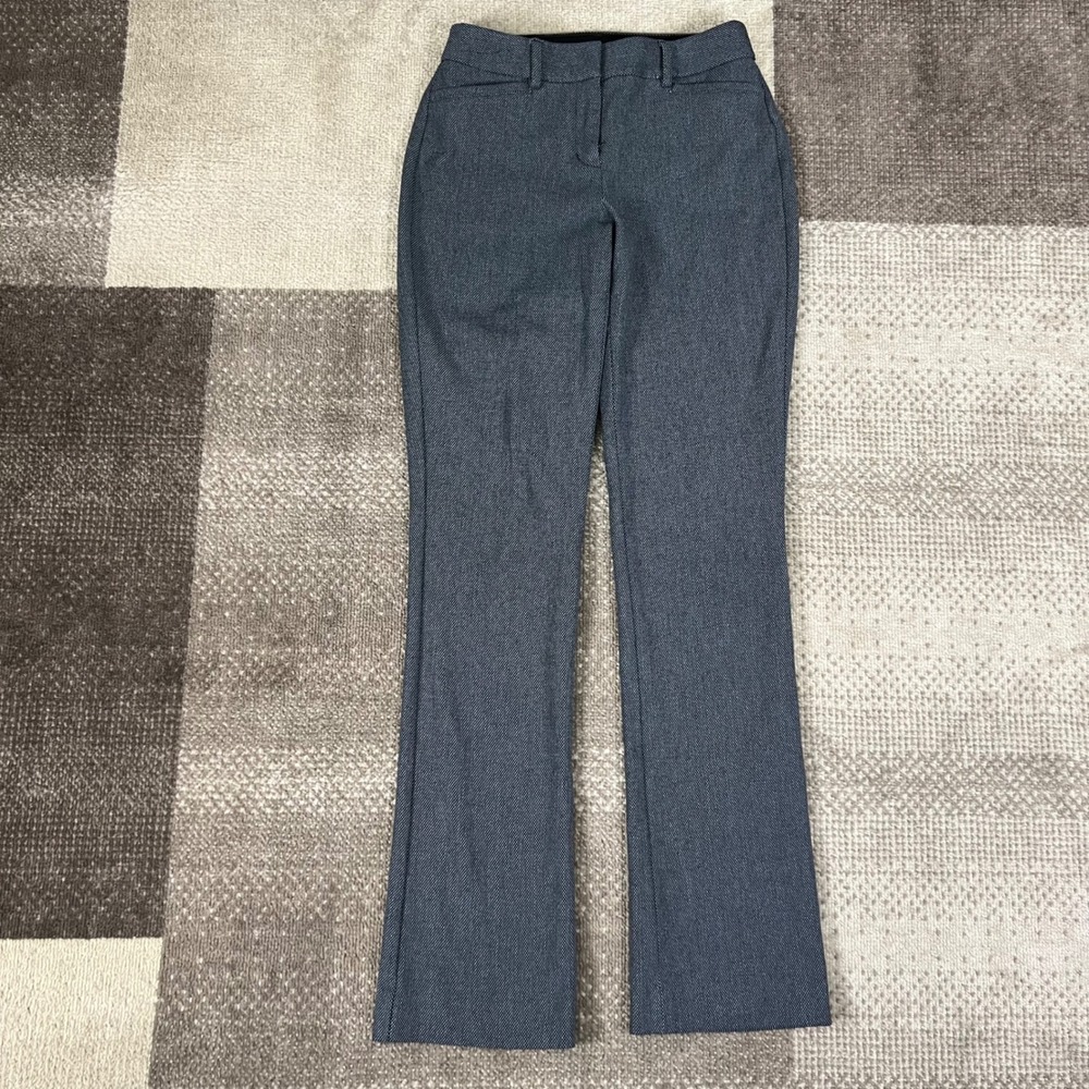 Express Columnist Barely Boot Mid Rise Stretch Pants Gray Womens‎ Size 0R Boho
